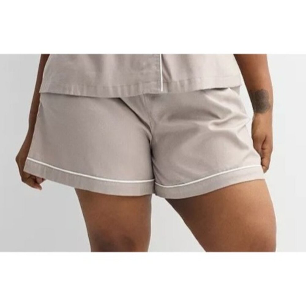 Sonoma Goods for Life Women's Sleepwear Pajama Shorts Basha Brown Sz.XXL